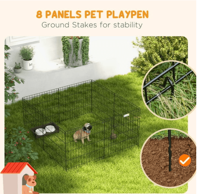 Foldable Metal Exercise Pet Playpen Yard Dog Puppy Kennel Cage | Edmonton | Alberta