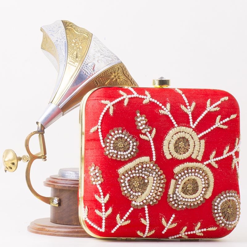 Red Handwork Clutches Bags | Osmartdeals