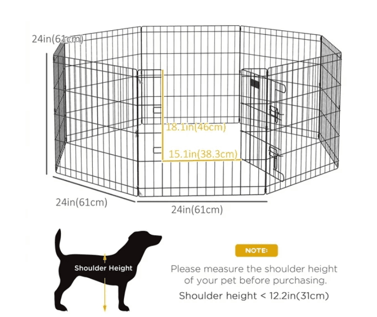 Foldable Metal Exercise Pet Playpen Yard Dog Puppy Kennel Cage | Edmonton | Alberta