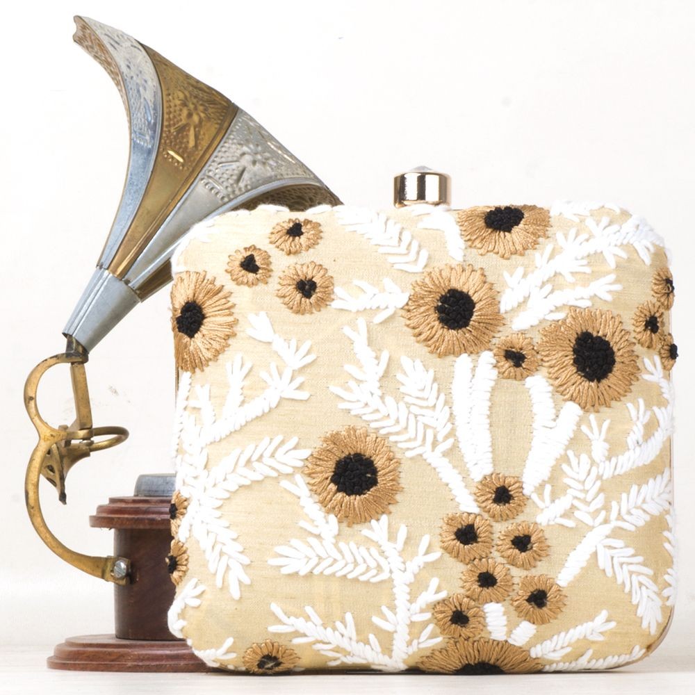 White Flower Clutches Bags | Osmartdeals